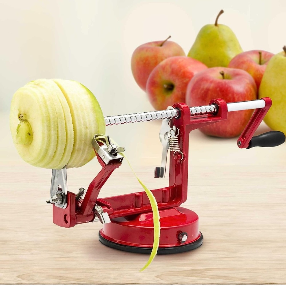 Cast magnesium apple/potato peeler corer by spiralizer, durable heavy duty NWT - Picture 3 of 8